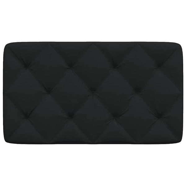 Headboard Cushion Black 80 cm Fabric
