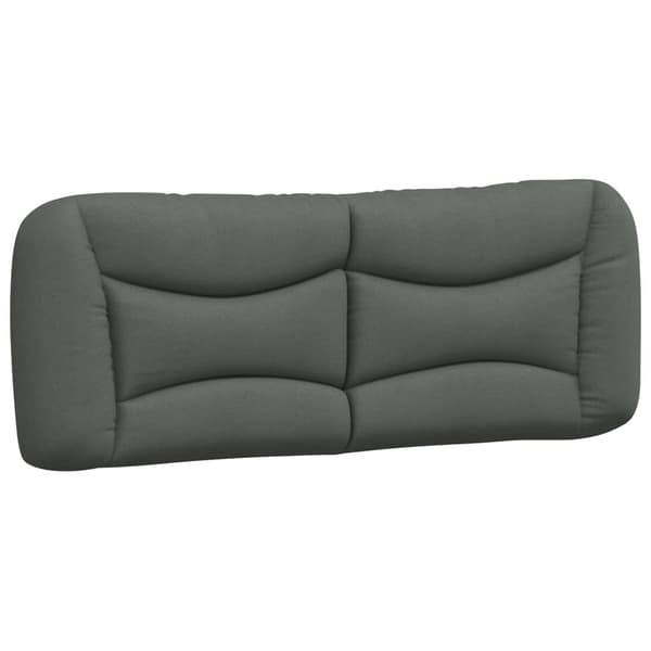 Bed with Mattress "Hvar" Dark Grey 120x200 cm Fabric