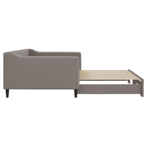 Dagbädd utdragbar taupe 100x200 cm tyg
