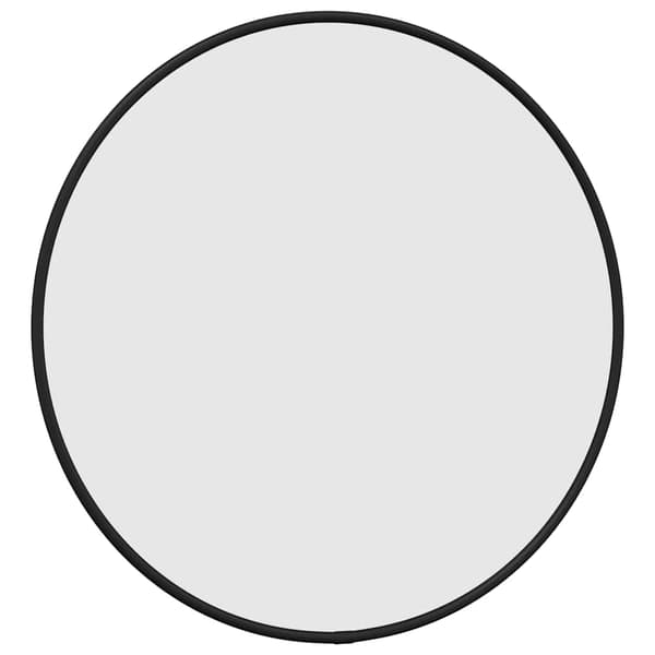 Väggspegel svart Ø 40 cm rund
