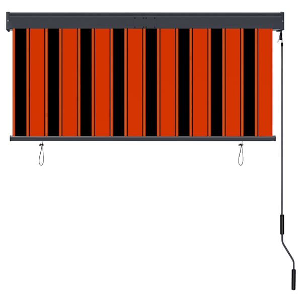 Rullgardin utomhus 140x250 cm orange och brun