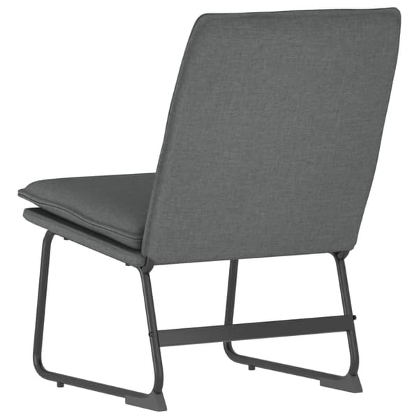 Loungestol mörkgrå 52x75x76 cm tyg