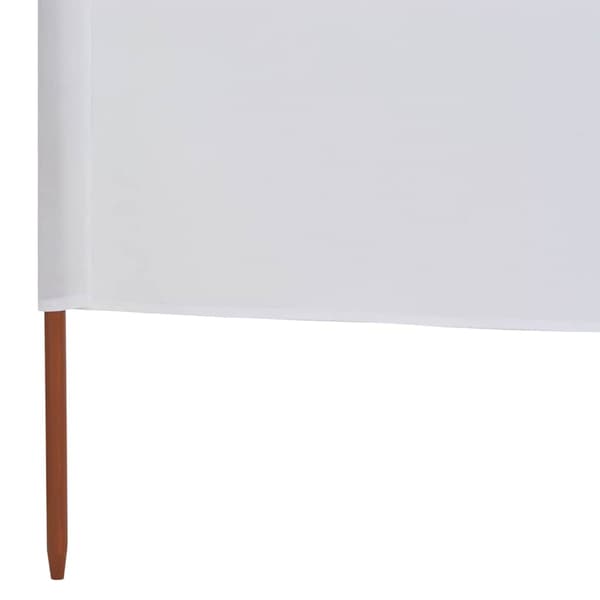 Vindskydd 6 paneler tyg 800x80 cm vit