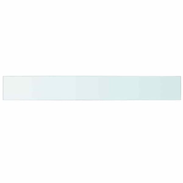 Hyllplan 2 st glas genomskinlig 110x15 cm
