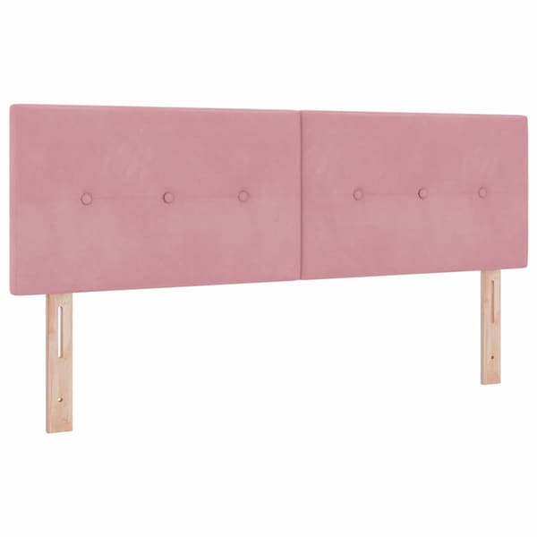 Huvudgavel Rosa 160 cm Sammet