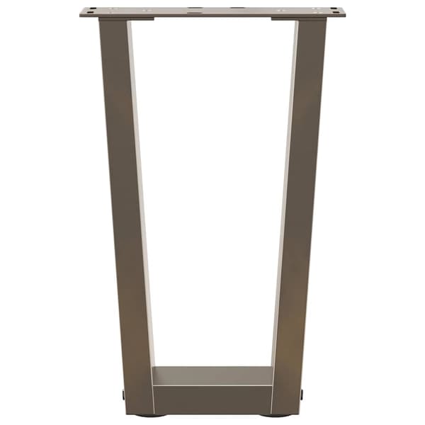 Soffbordsben V-formade 2 st naturstål 28x(42-43,3) cm stål