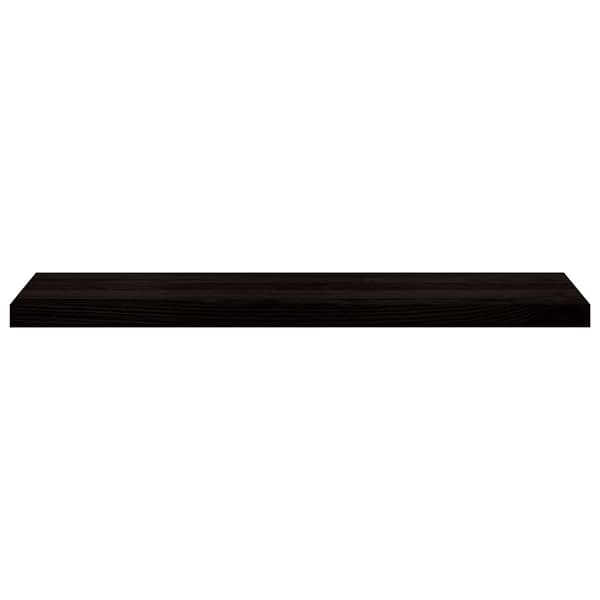 Trappstegsmattor 2 pcs brunsvart 100x30x2 cm massiv ek