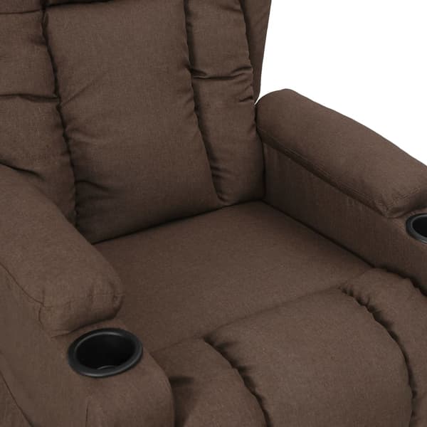 Reclinerfåtölj taupe tyg