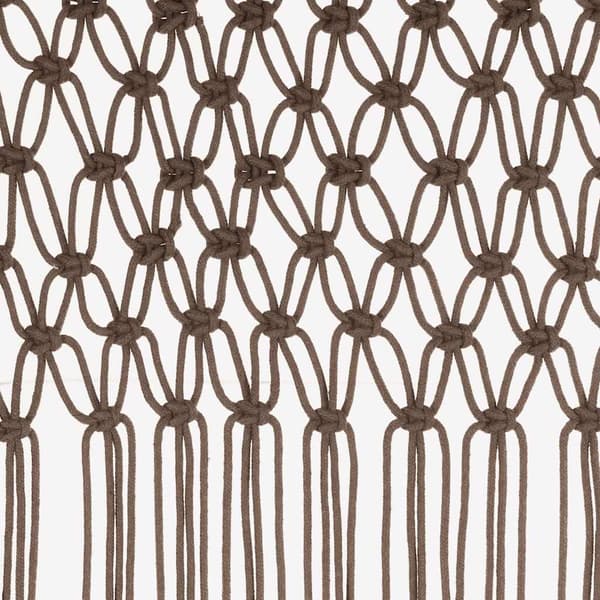 Gardin makramé taupe 140x240 cm bomull