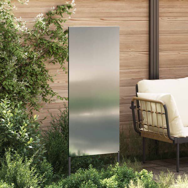 Trädgårds integritetsskärm Silver 50 x 140 cm Galvaniserat stål