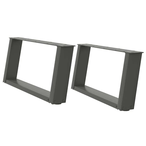 Soffbordsben U-formade 2 st antracit 70x(30-31) cm stål
