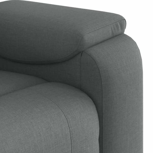 Reclinerfåtölj mörkgrå tyg
