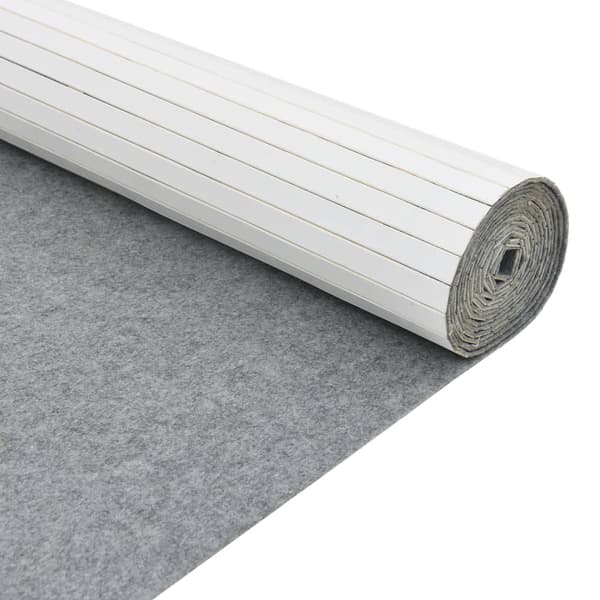Rumsavdelare vit bredd 600 cm höjd 165 cm bambu