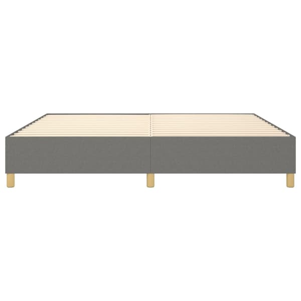Boxspring-sängram mörkgrå 140x190 cm tyg