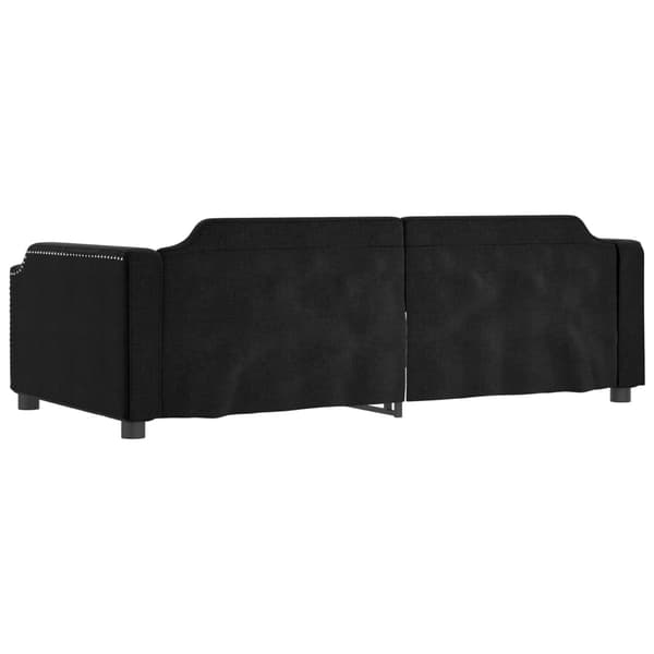Dagbädd utdragbar svart 90x200 cm tyg