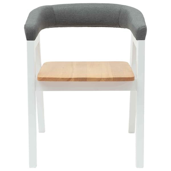 Matstolar 2 pcs Vit 54 x 57 x 73 cm Massiv Gummiträ