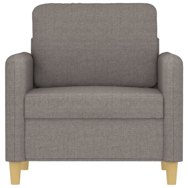 Fåtölj taupe 60 cm tyg