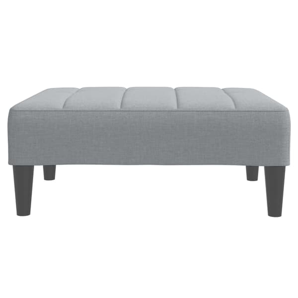 Fotpall Ljusgrå 77x55x31 cm tyg