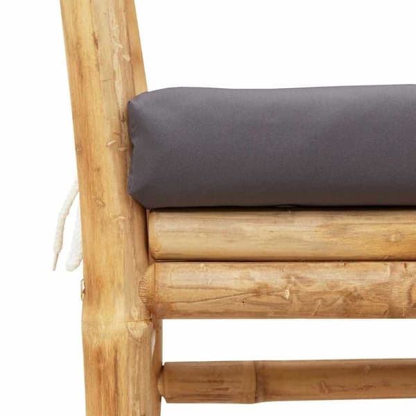 Trädgårdsbänk 2 -Seater 110 x 38 x 65cm Bambu Brun Rektangulär
