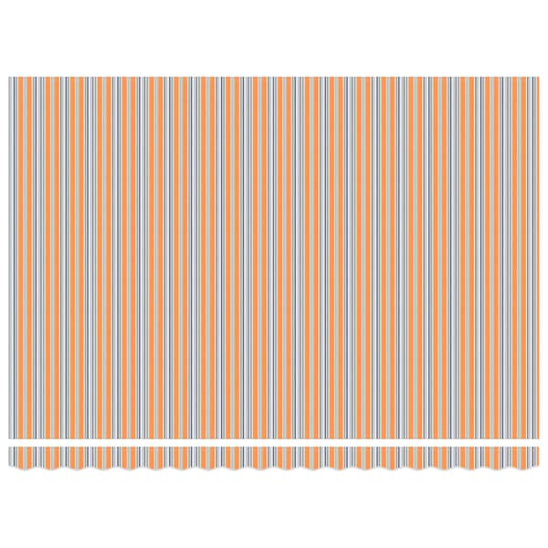 Utfällbar markis Flerfärgsdesign 450 × 300 cm