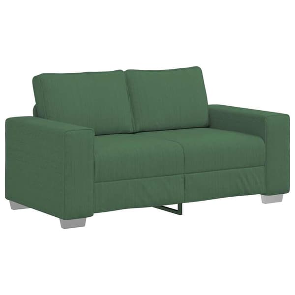 Loveseat soffa mörkgrön 160x77x82 cm manchestertyg