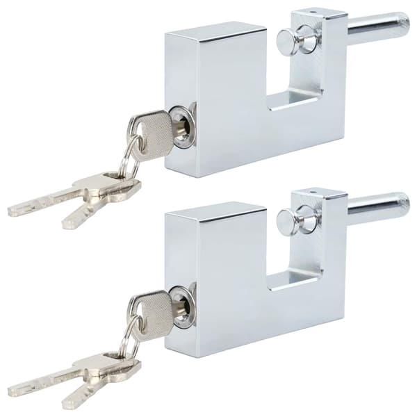 Hänglås 2 pcs Silver Stål