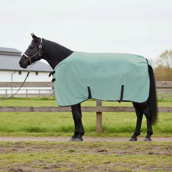Hästdyna Speciell grön 95 cm Polyester Fleece
