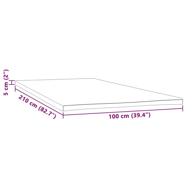 Madrasskydd 100x210x5 cm