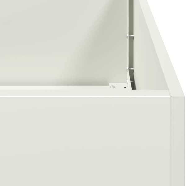 Odlingslåda vit 280x40x40 cm kallvalsat stål
