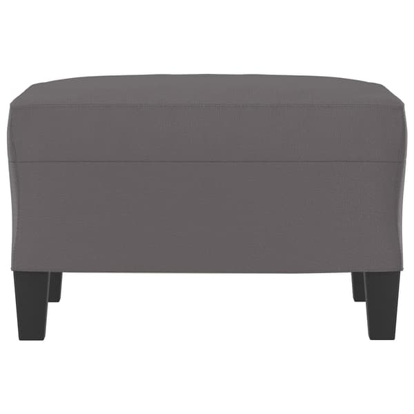 Fotpall grå 60x50x41 cm konstläder