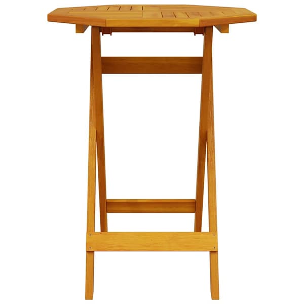 Hopfällbart caféset 3 delar massivt akaciaträ