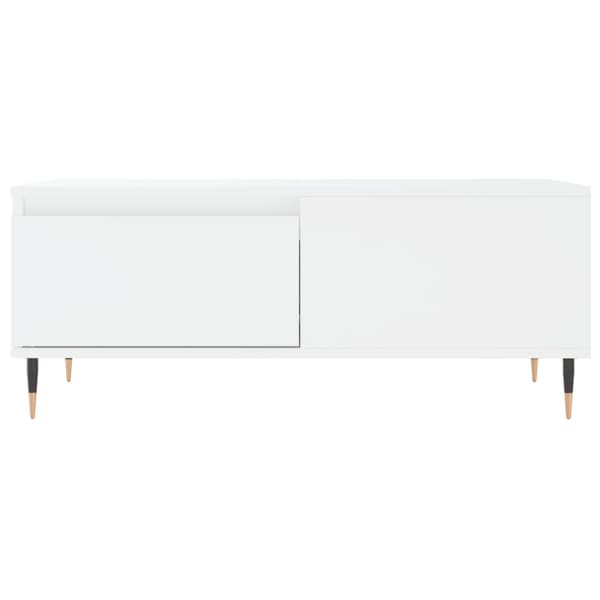 Soffbord vit 90x50x36,5 cm konstruerat trä