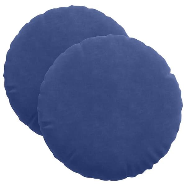 Sittkuddar 2 pcs Polisblå Ø 40 x 13 cm Sammet