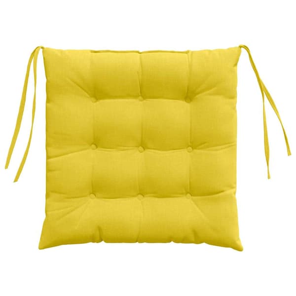 Sittkuddar 4 pcs Ljusgul 40 x 40 x 6 cm tyg