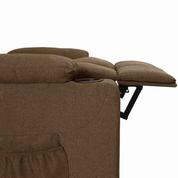 Reclinerfåtölj brun tyg