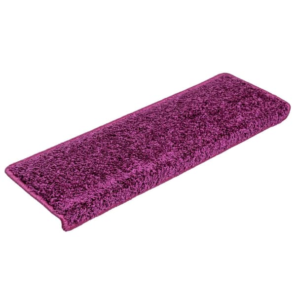 Trappmattor 10 st 65x21x4 cm violett rektangulär kant
