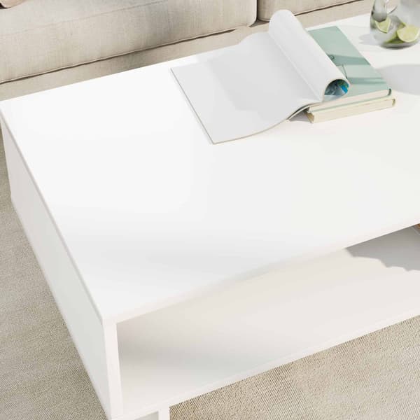 Kaffeebord Vit 100 x 46 x 35 cm Konstruerat trä