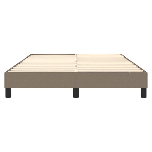 Boxspring-sängram taupe 140x200 cm tyg