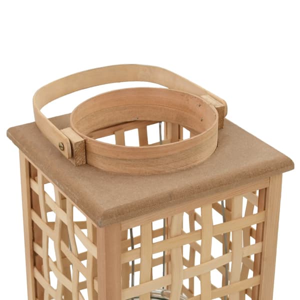 Hängande ljuslykta bambu naturlig