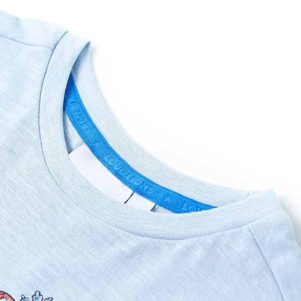 T-shirt för barn ljusblå 128