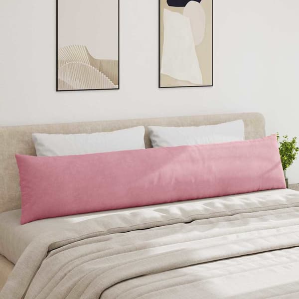 Sofakuddar 2 pcs Rosa 200 x 40 cm Kordread tyg