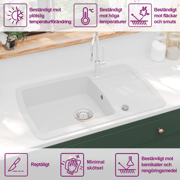 Diskho granit enkel beige