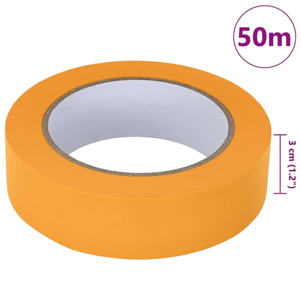 Målartape 12 pcs Gul 30mm x 50m Papper