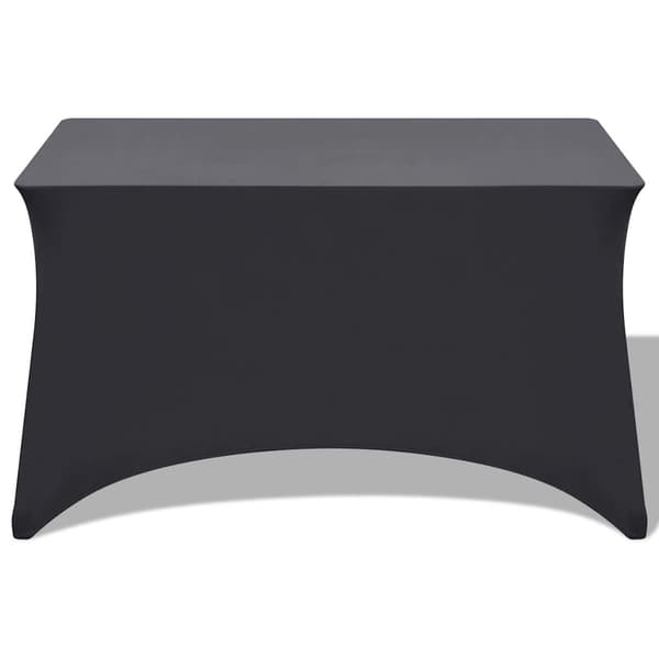 Bordsöverdrag stretch 2 st antracit 243x76x74 cm