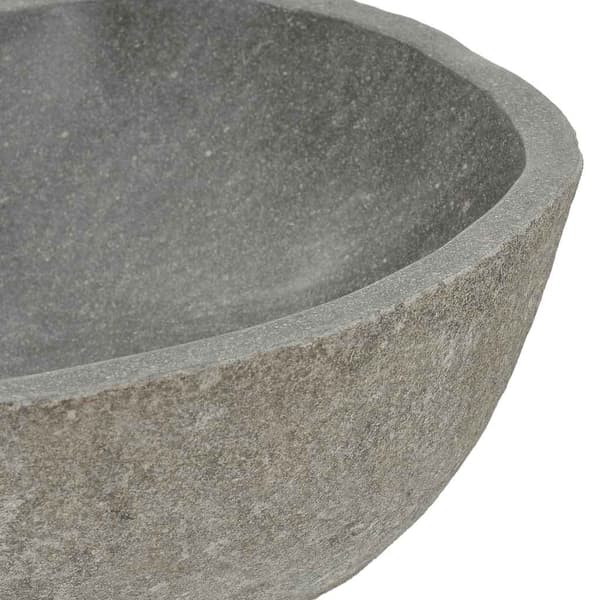Handfat flodsten oval (37-46)x(29-36) cm