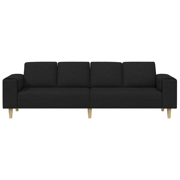 Vardagsrumsoffa Svart 250 x 77 x 76 cm Polyester
