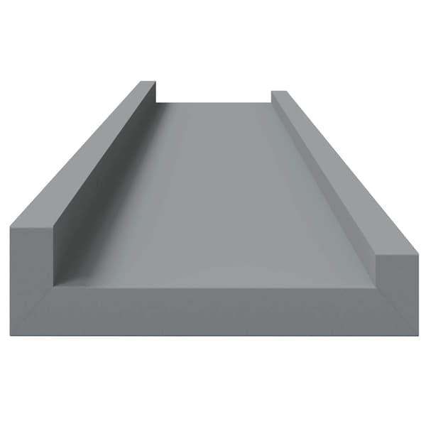 Tavellist 2 st grå 80x9x3 cm MDF