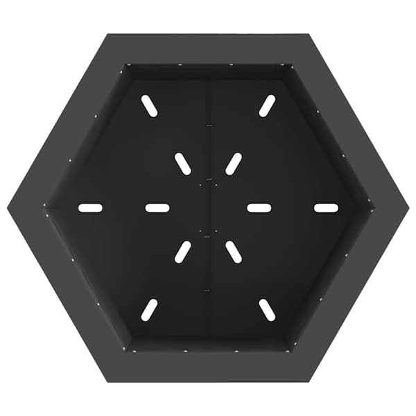 Röklös eldstad Svart 58 x 58 x 51 cm Stål