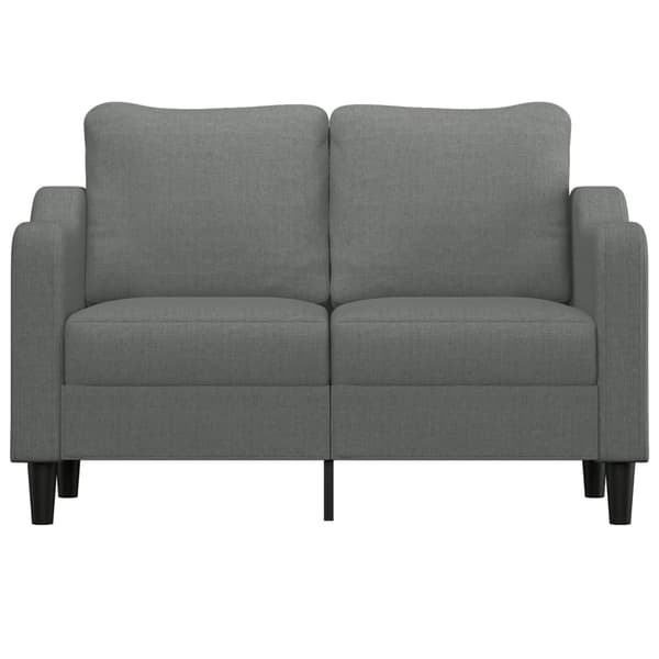 Soffa 2-sits mörkgrå 120 cm tyg