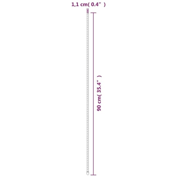 Växtstöd 30 st grön 90 cm stål
